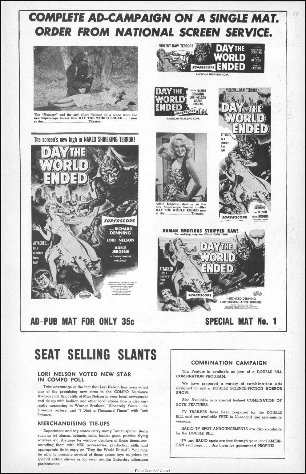 Day the World Ended and Phantom from 10000 Leagues pressbook Day the World Ended and Phantom from 10000 Leagues pressbook