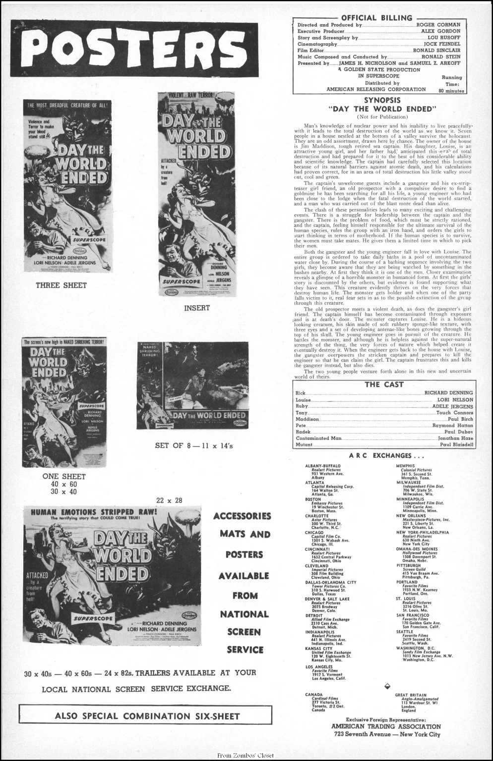 Day the World Ended and Phantom from 10000 Leagues pressbook Day the World Ended and Phantom from 10000 Leagues pressbook