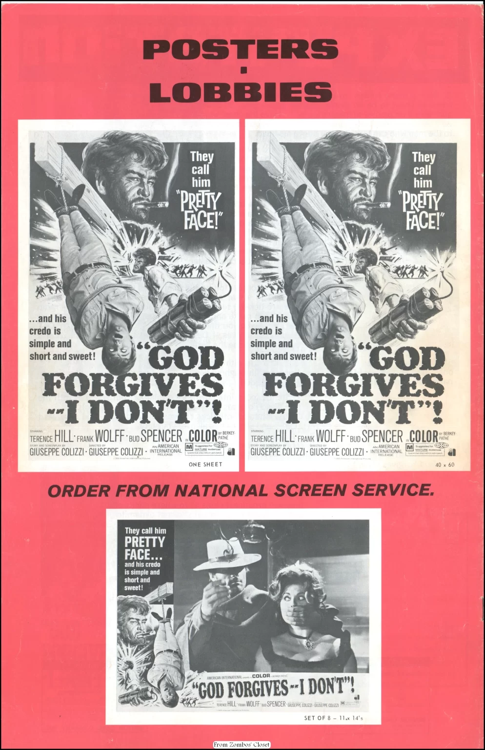 God Forgives...I Don't 1967 movie Pressbook God Forgives...I Don't 1967 movie Pressbook