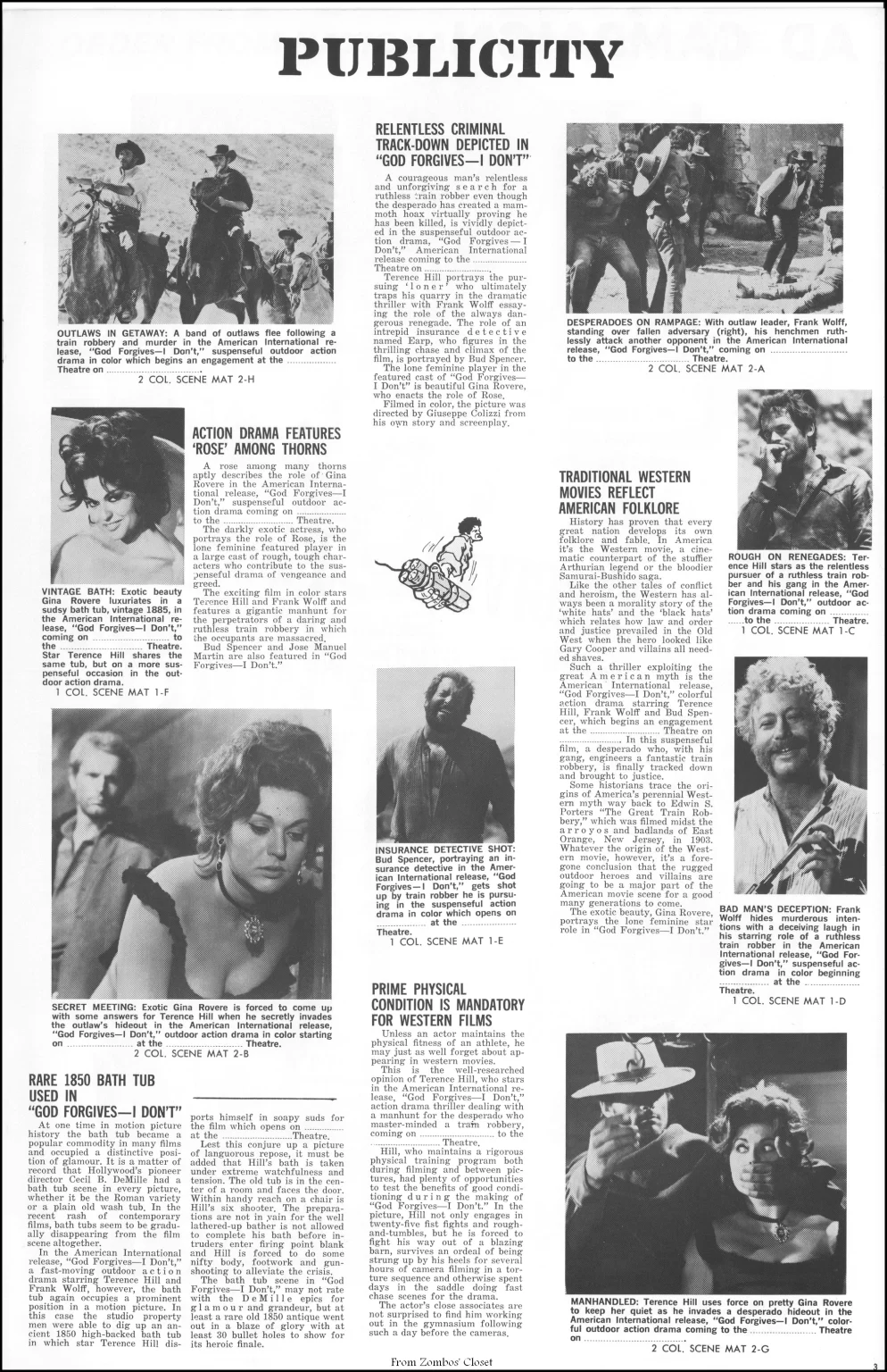 God Forgives...I Don't 1967 movie Pressbook God Forgives...I Don't 1967 movie Pressbook