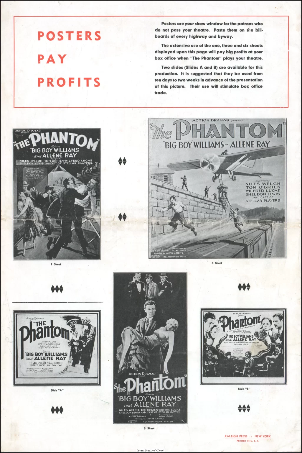 The Phantom 1931 movie pressbook The Phantom 1931 movie pressbook