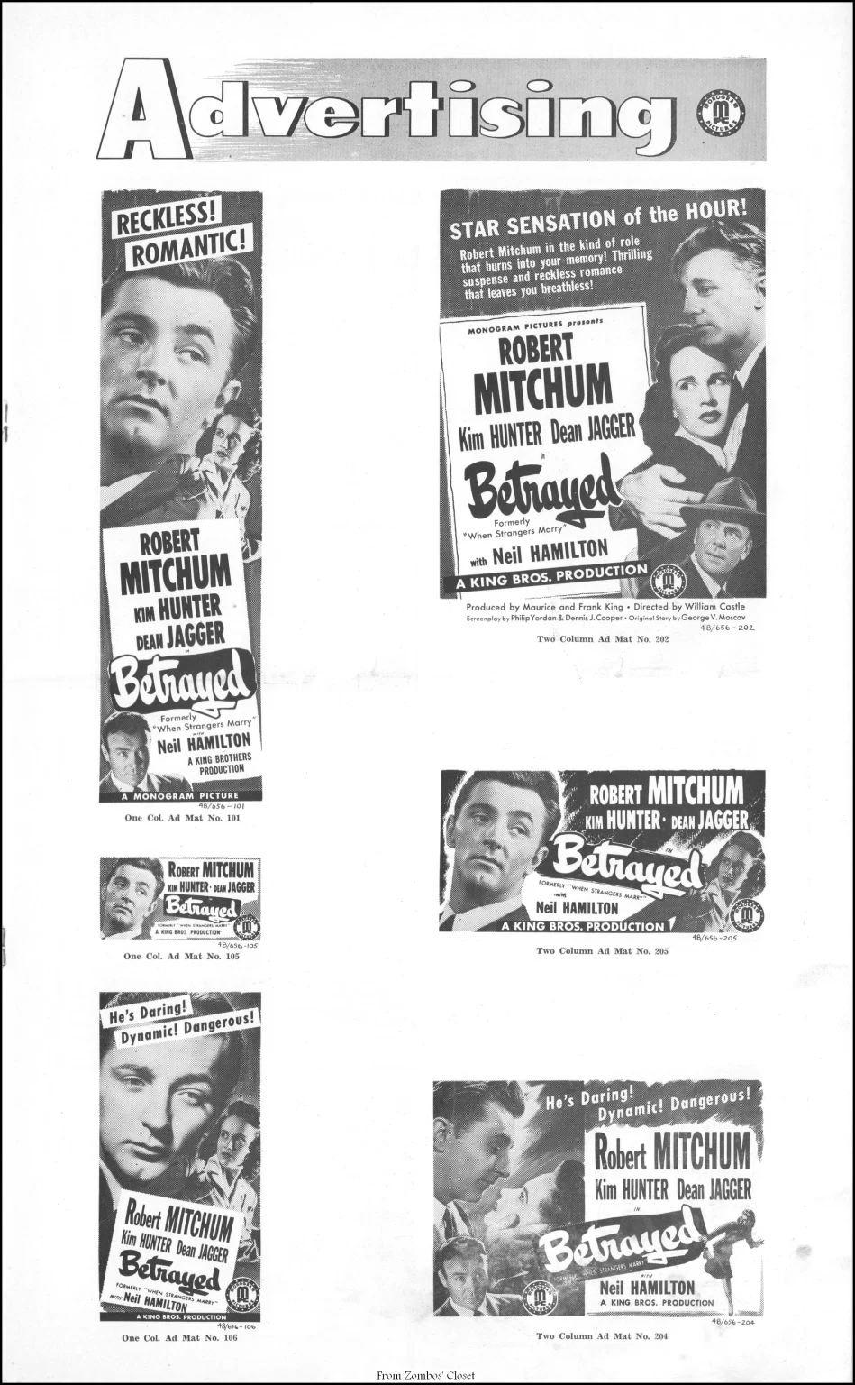 When Strangers Marry 1944 movie pressbook When Strangers Marry 1944 movie pressbook