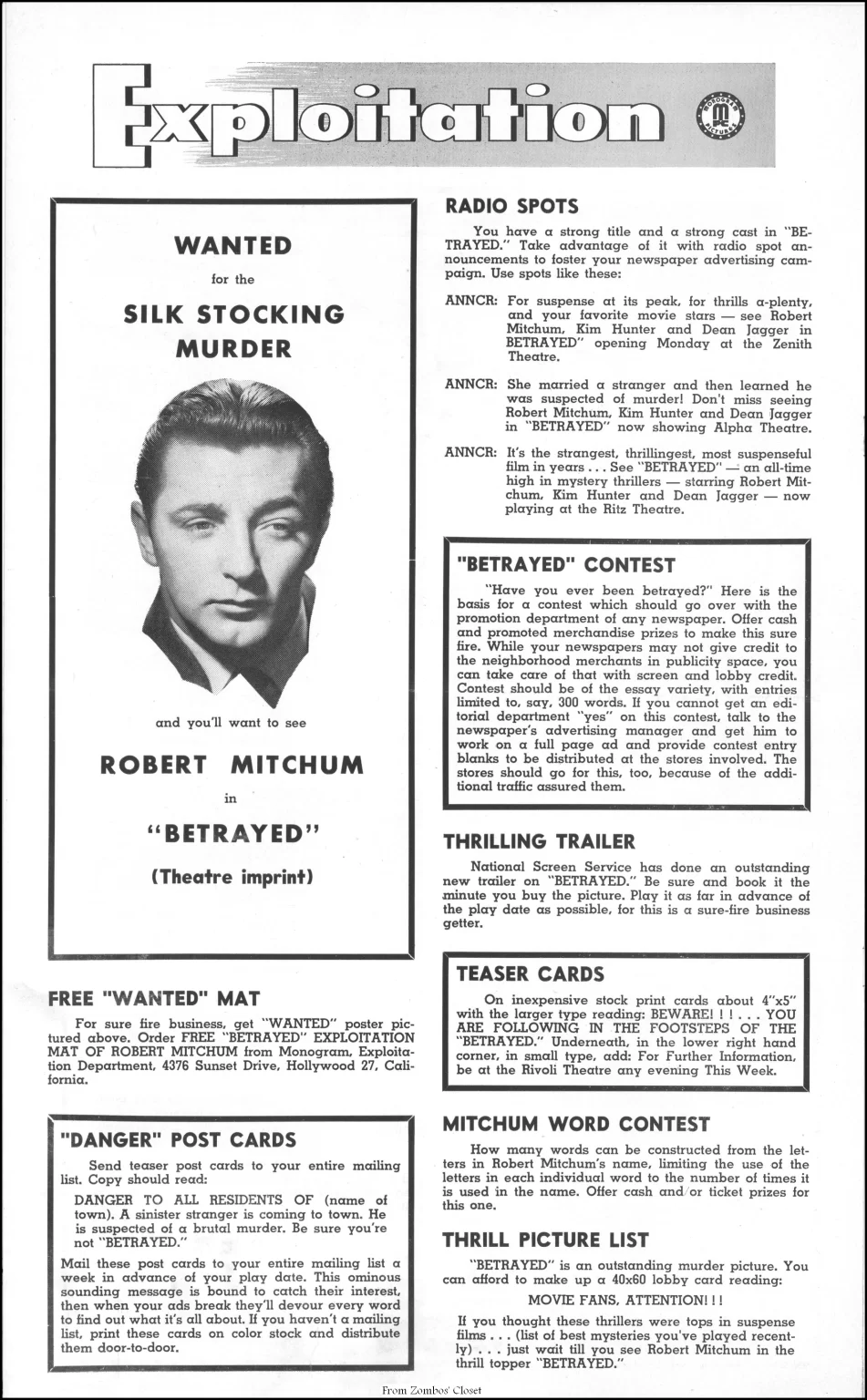 When Strangers Marry 1944 movie pressbook When Strangers Marry 1944 movie pressbook