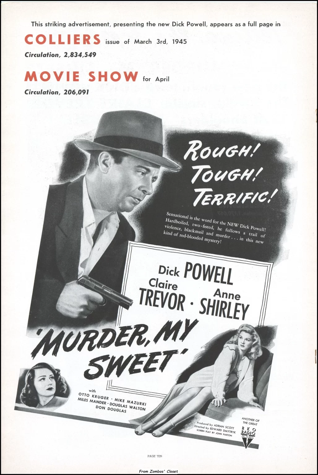 Murder, My Sweet 1944 pressbook Murder, My Sweet 1944 pressbook