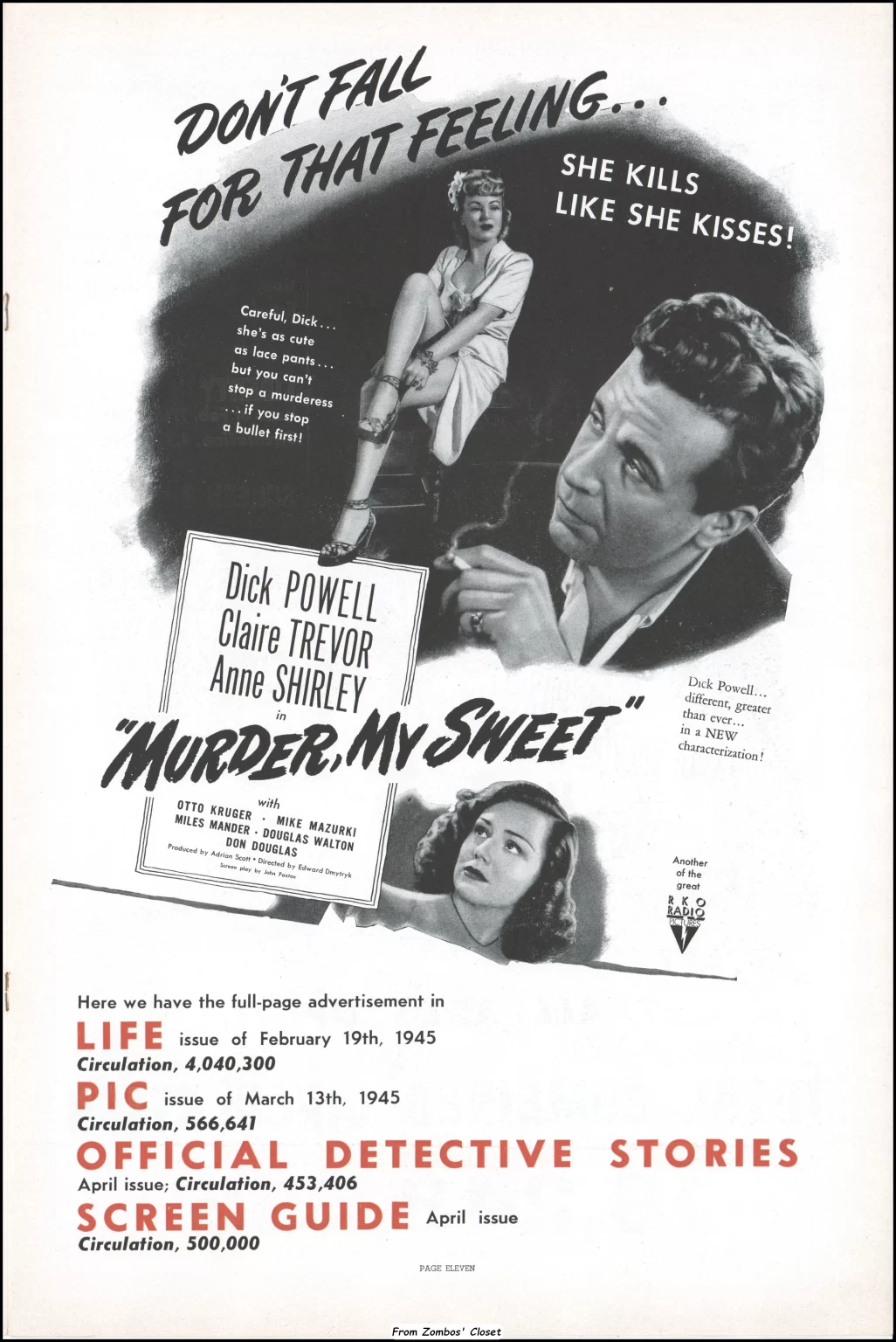 Murder, My Sweet 1944 pressbook Murder, My Sweet 1944 pressbook