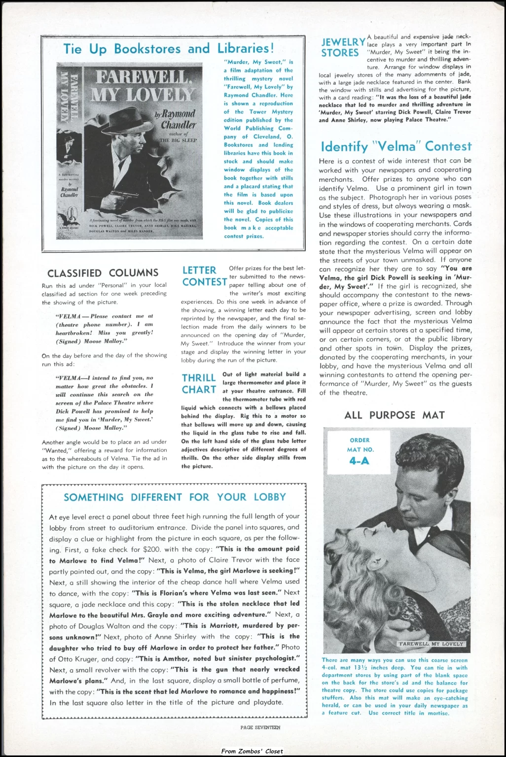 Murder, My Sweet 1944 pressbook Murder, My Sweet 1944 pressbook