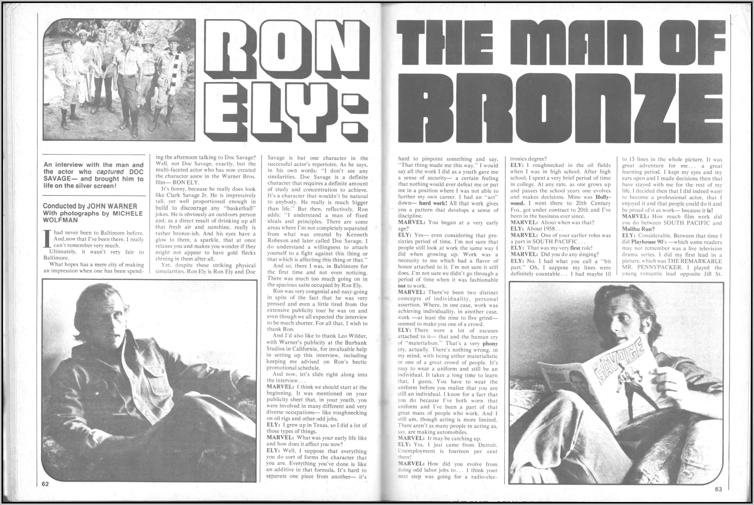 Ron Ely Interview Doc Savage Magazine 2 Ron Ely Interview Doc Savage Magazine 2