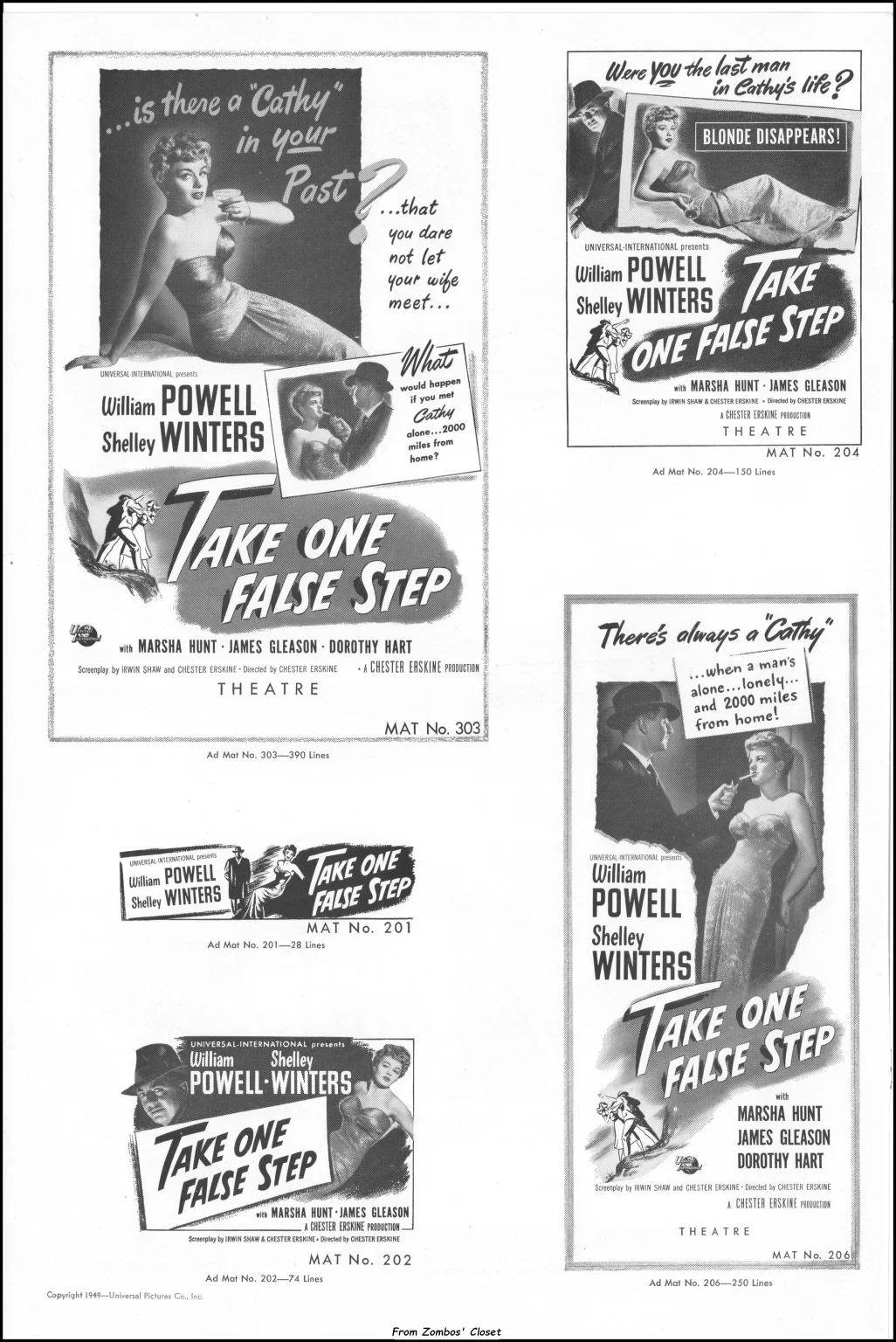 Take One False Step (1949) Pressbook Take One False Step (1949) Pressbook