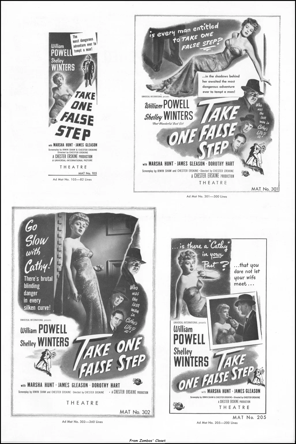 Take One False Step (1949) Pressbook Take One False Step (1949) Pressbook