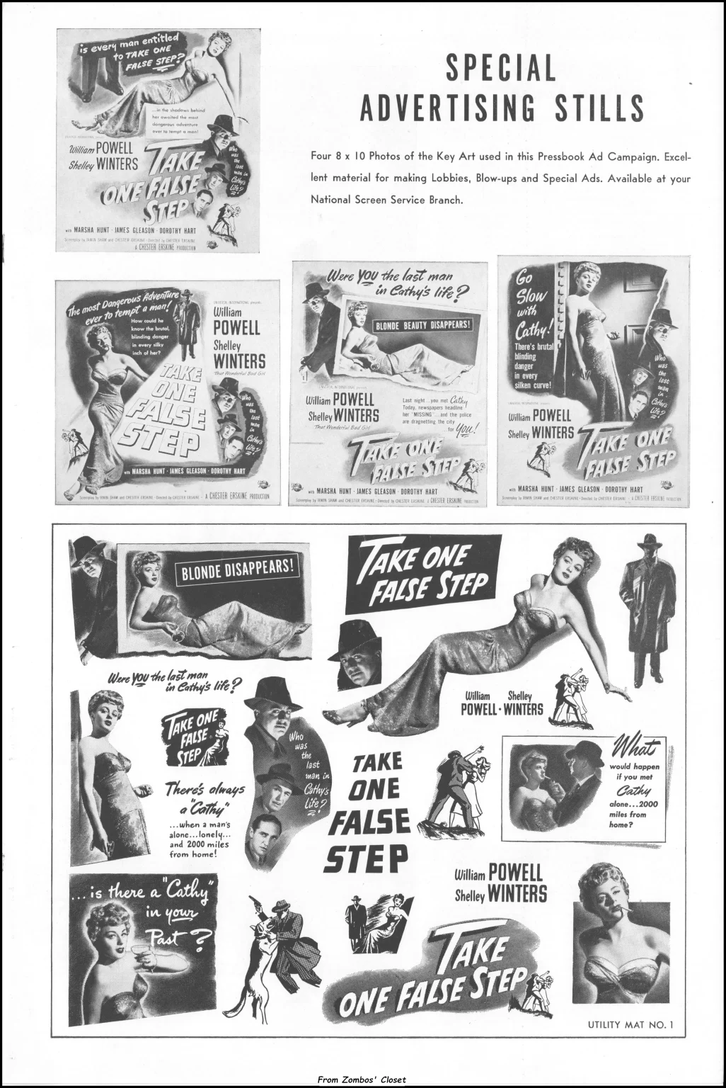 Take One False Step (1949) Pressbook Take One False Step (1949) Pressbook