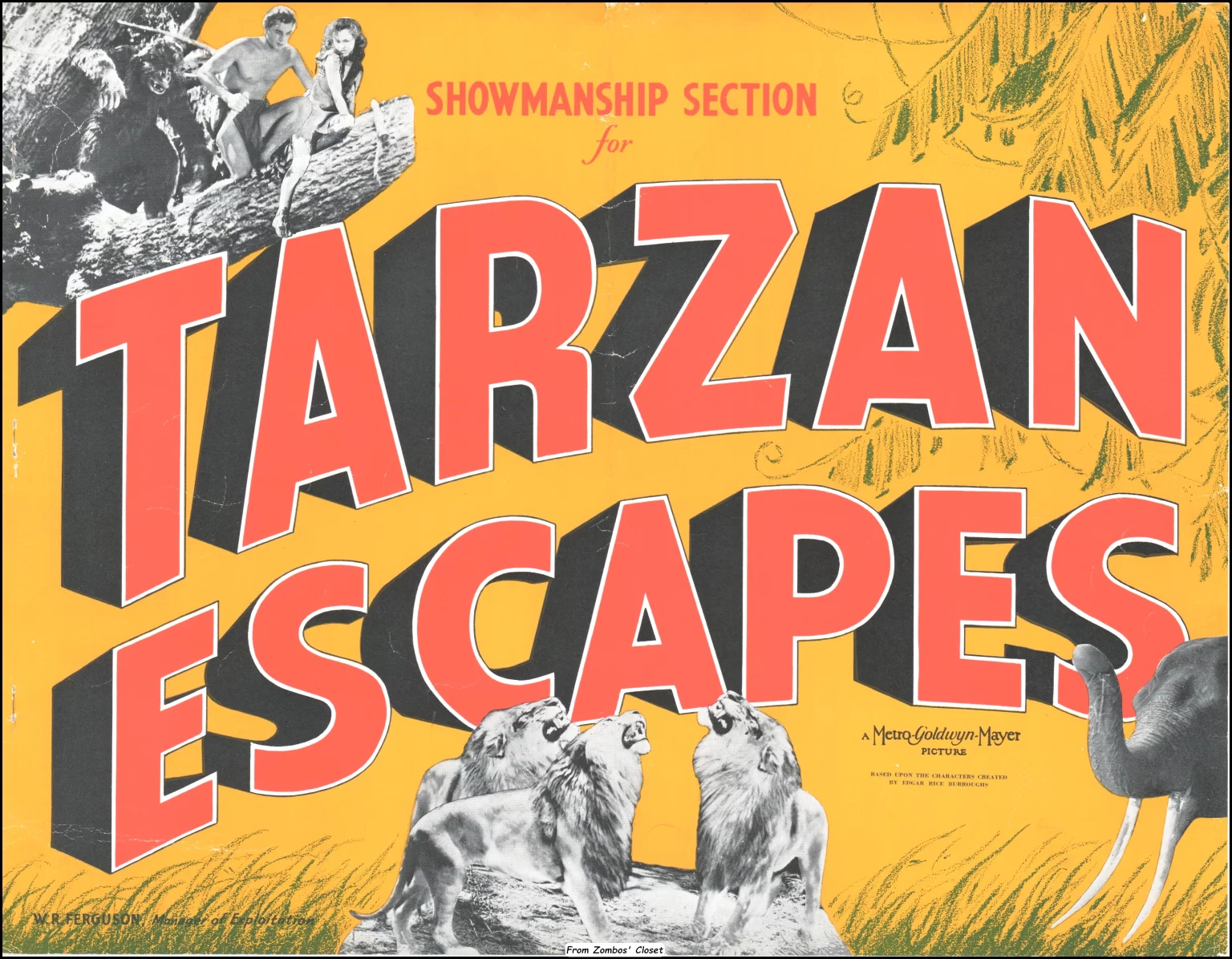 Tarzan Escapes Showmanship Pressbook Tarzan Escapes Showmanship Pressbook