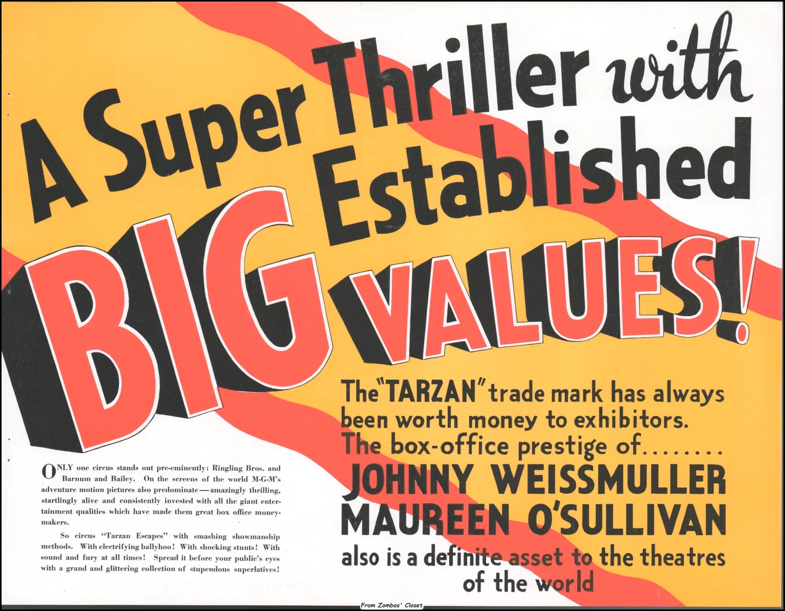 Tarzan Escapes Showmanship Pressbook Tarzan Escapes Showmanship Pressbook