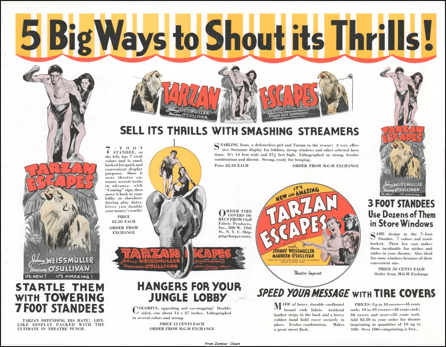 Tarzan Escapes Showmanship Pressbook Tarzan Escapes Showmanship Pressbook