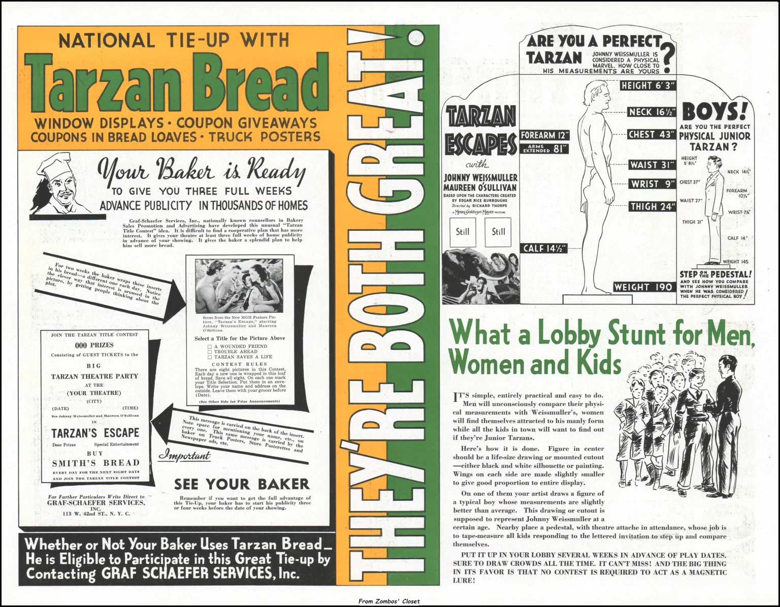 Tarzan Escapes Showmanship Pressbook Tarzan Escapes Showmanship Pressbook