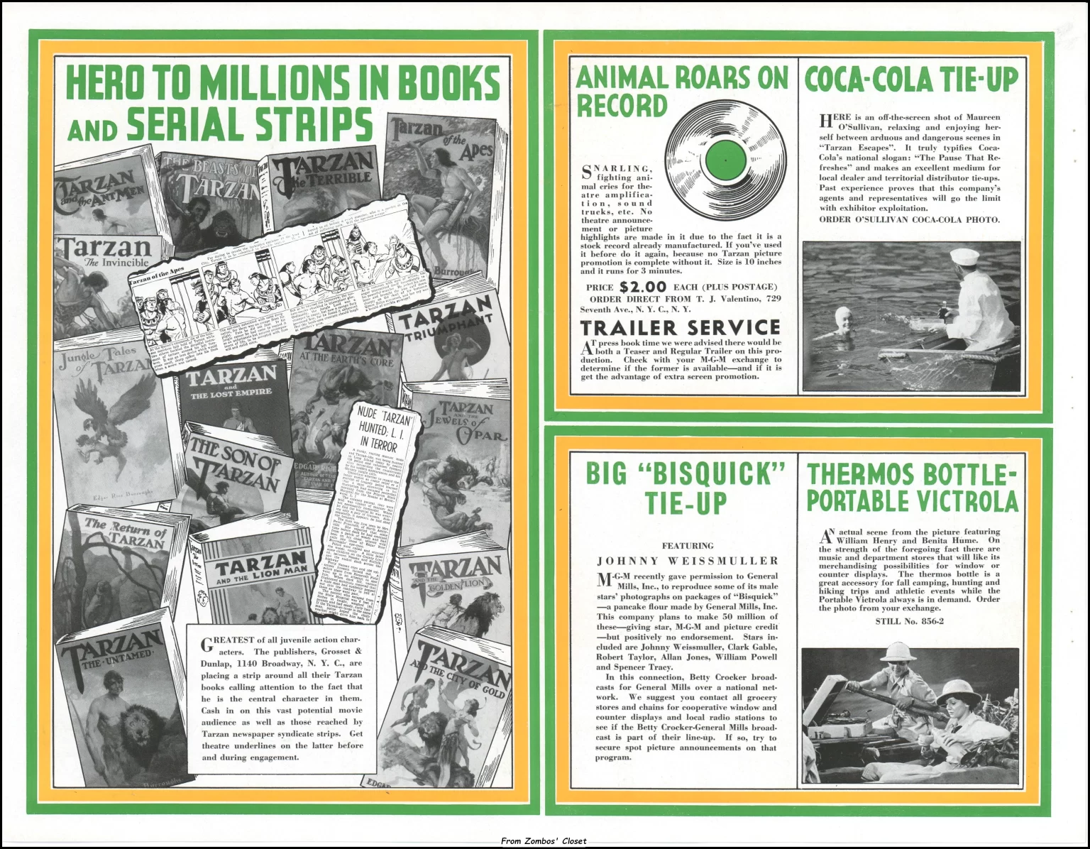 Tarzan Escapes Showmanship Pressbook Tarzan Escapes Showmanship Pressbook