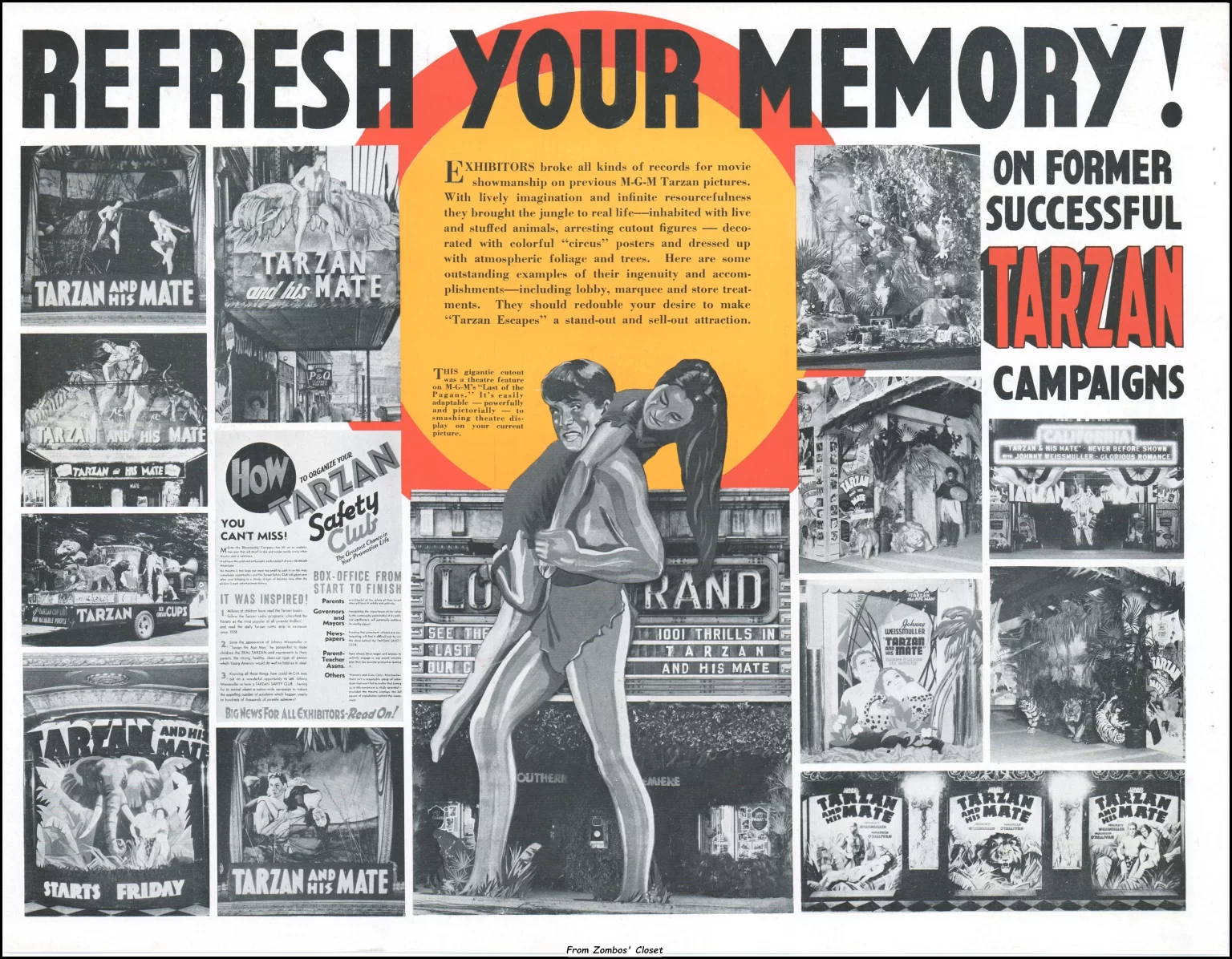 Tarzan Escapes Showmanship Pressbook Tarzan Escapes Showmanship Pressbook