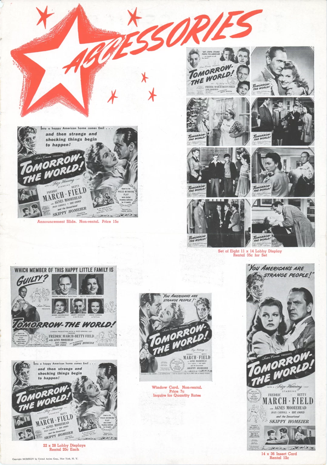 Tomorrow the World pressbook Tomorrow the World pressbook