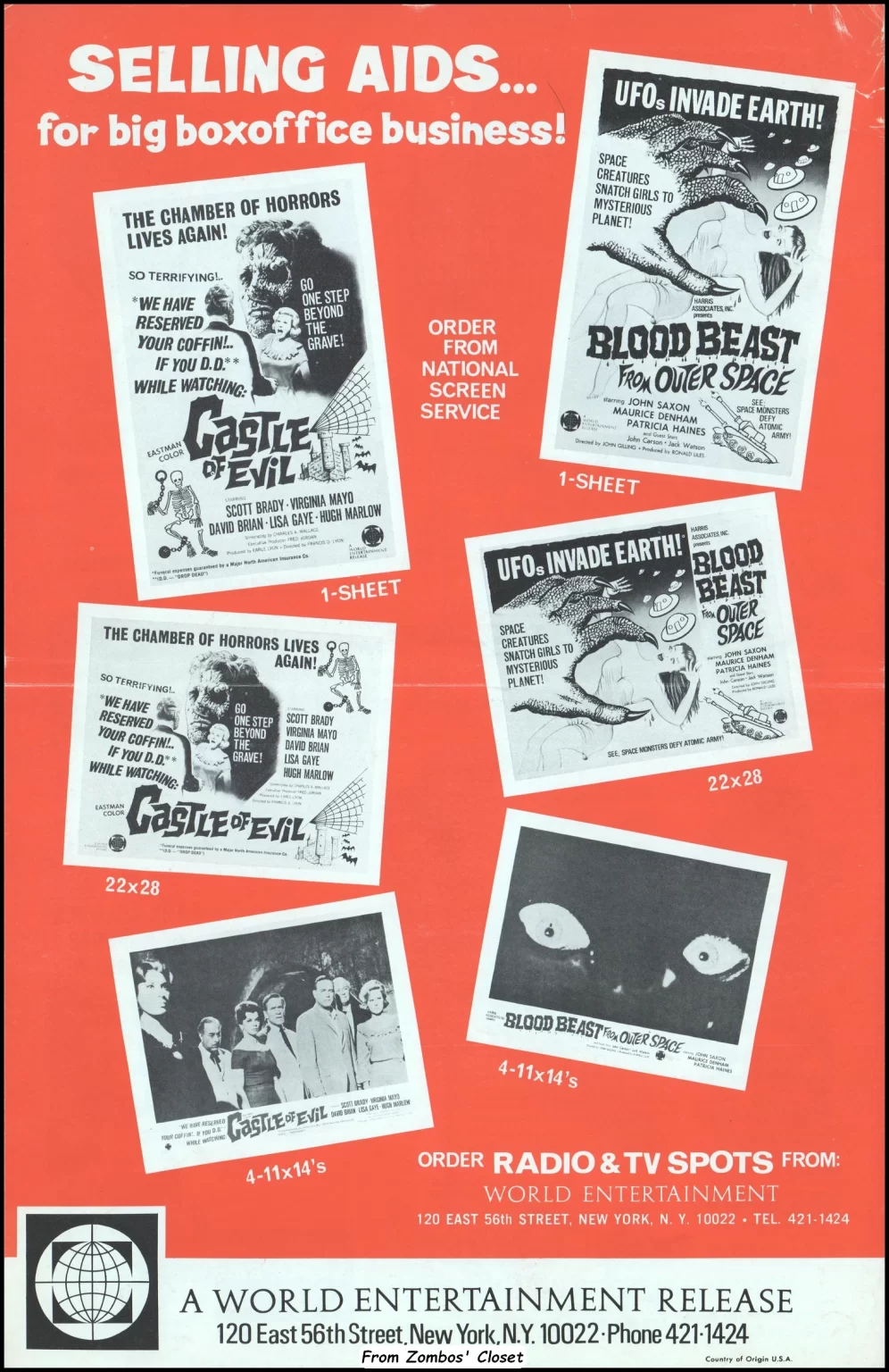 Castle of Evil Blood Beast from Outer Space Pressbook Castle of Evil Blood Beast from Outer Space Pressbook