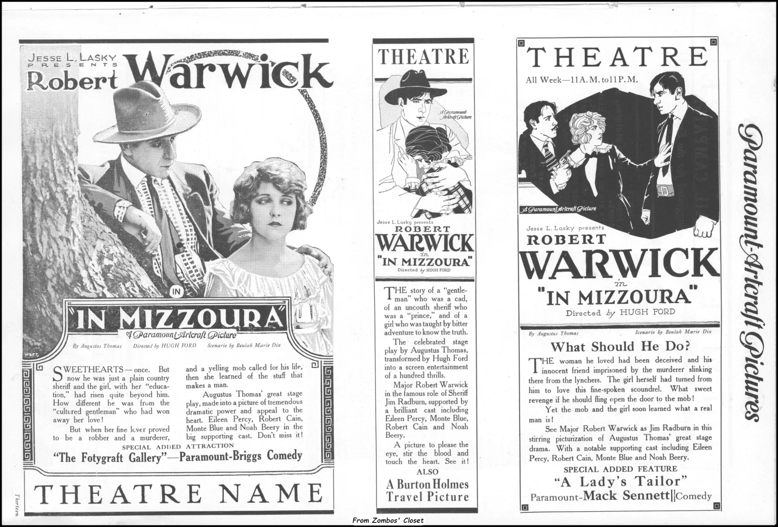 In Mizzoura 1919 silent movie pressbook In Mizzoura 1919 silent movie pressbook