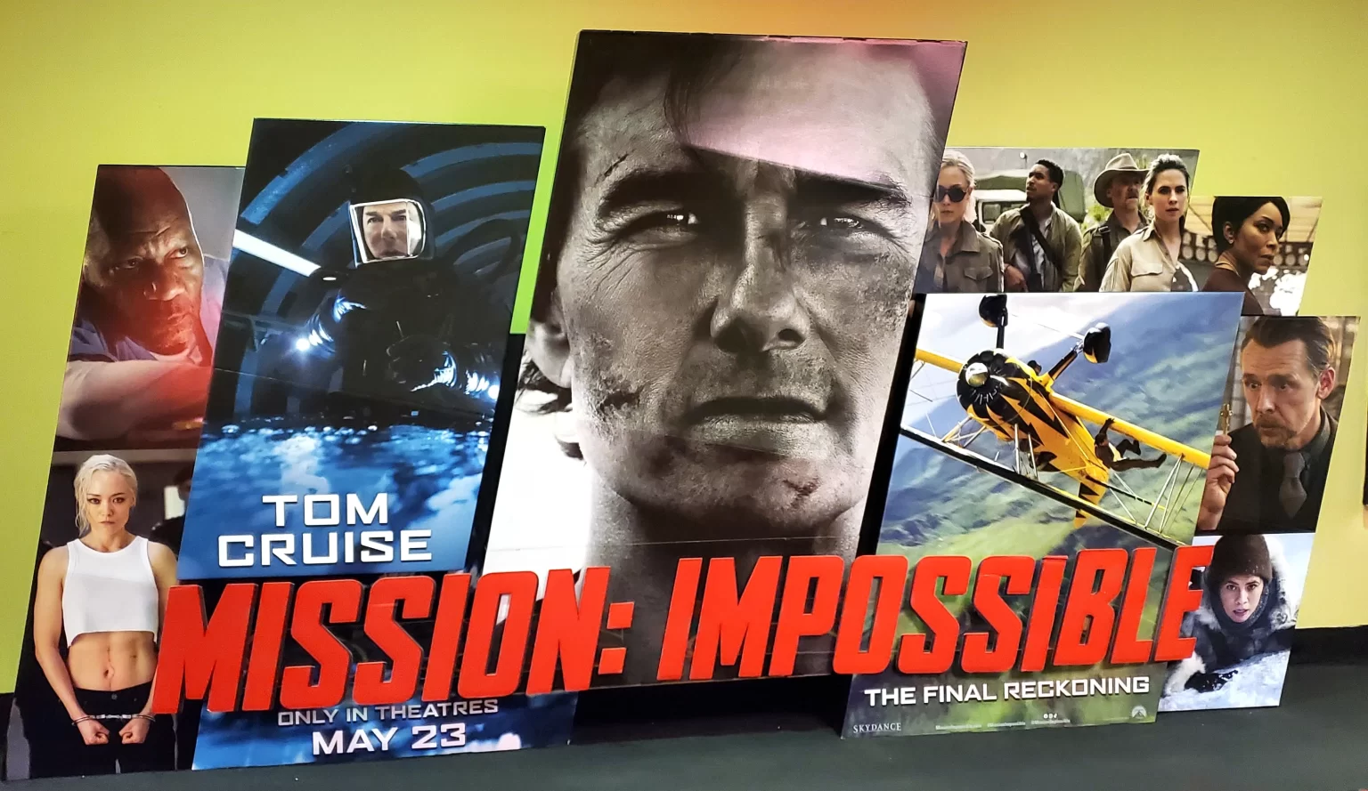 Mission Impossible Final Reckoning movie standee Mission Impossible Final Reckoning movie standee