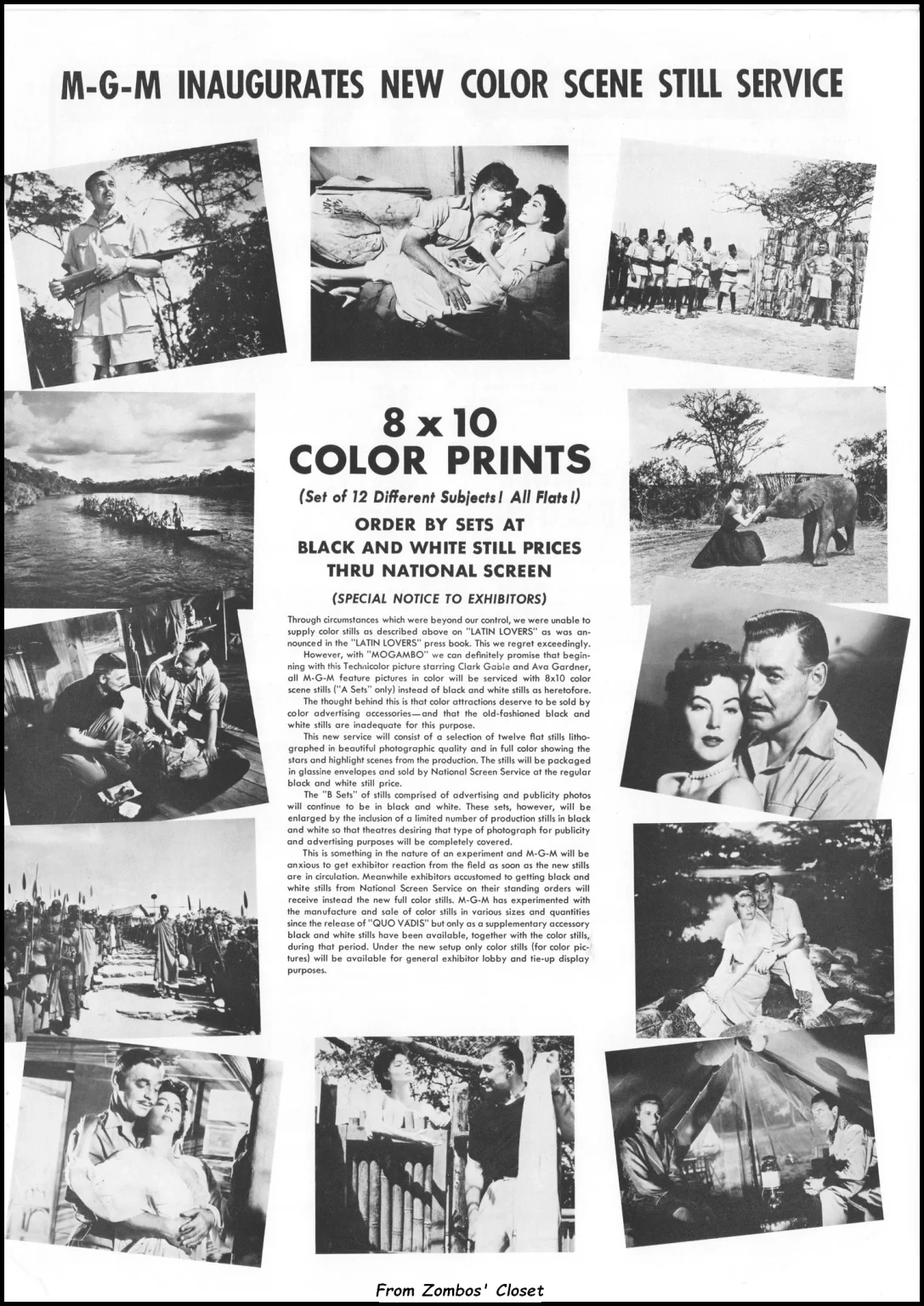 Mogambo (1953) movie Special Accessories Supplement Mogambo (1953) movie Special Accessories Supplement