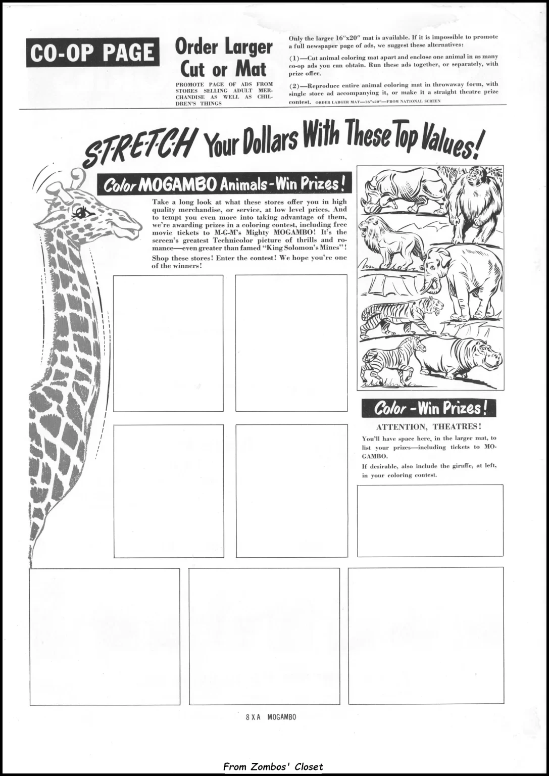 Mogambo (1953) movie Special Accessories Supplement Mogambo (1953) movie Special Accessories Supplement