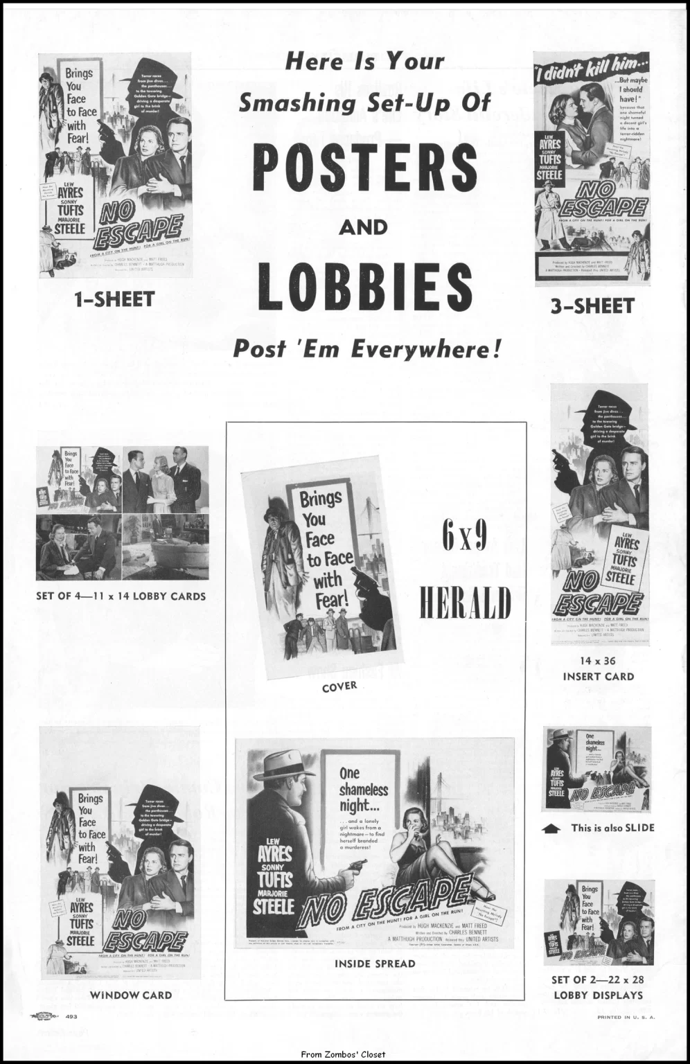 No Escape 1953 Pressbook No Escape 1953 Pressbook