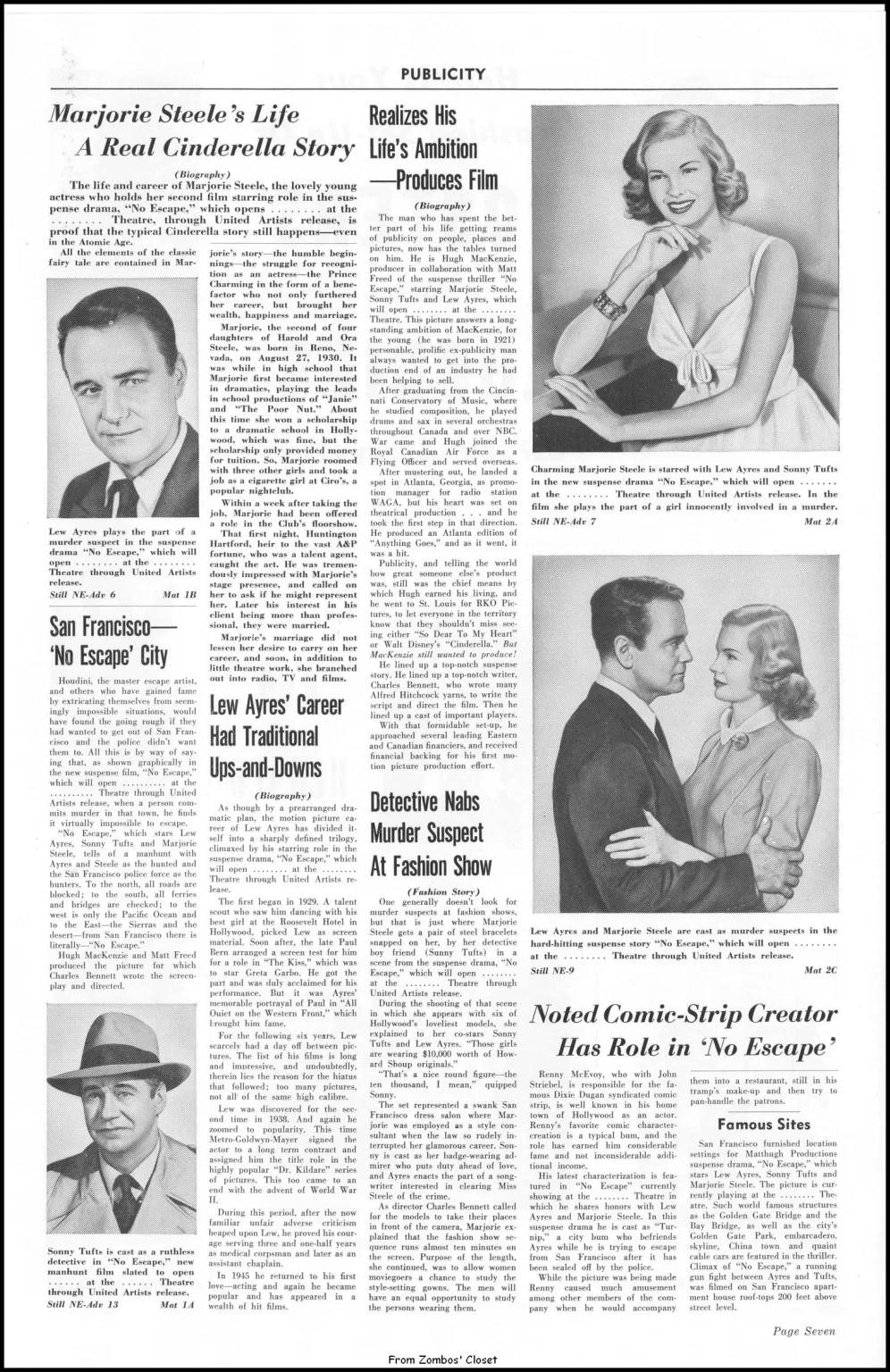 No Escape 1953 Pressbook No Escape 1953 Pressbook