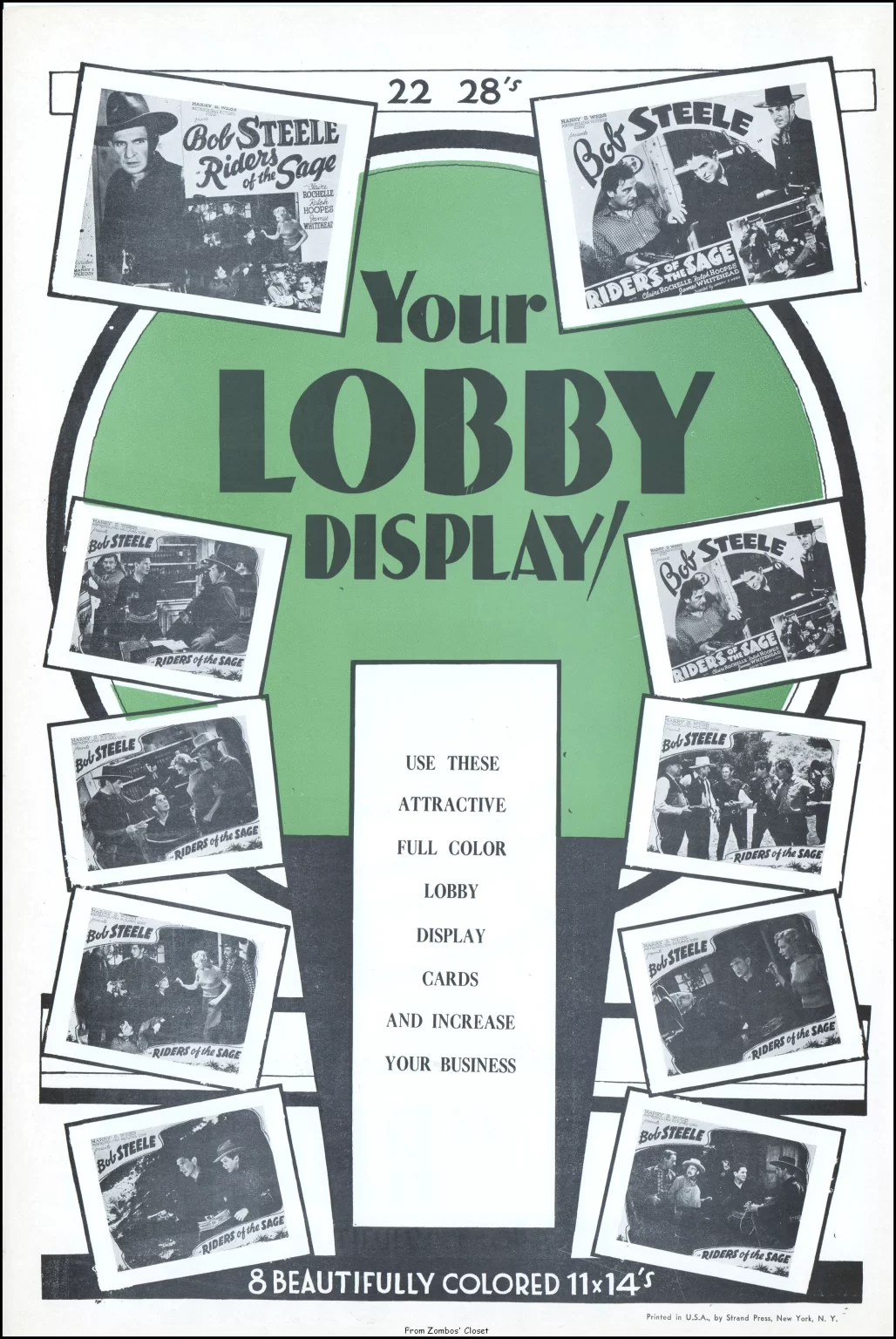 Bob Steele in Riders of the Sage 1939 pressbook Bob Steele in Riders of the Sage 1939 pressbook