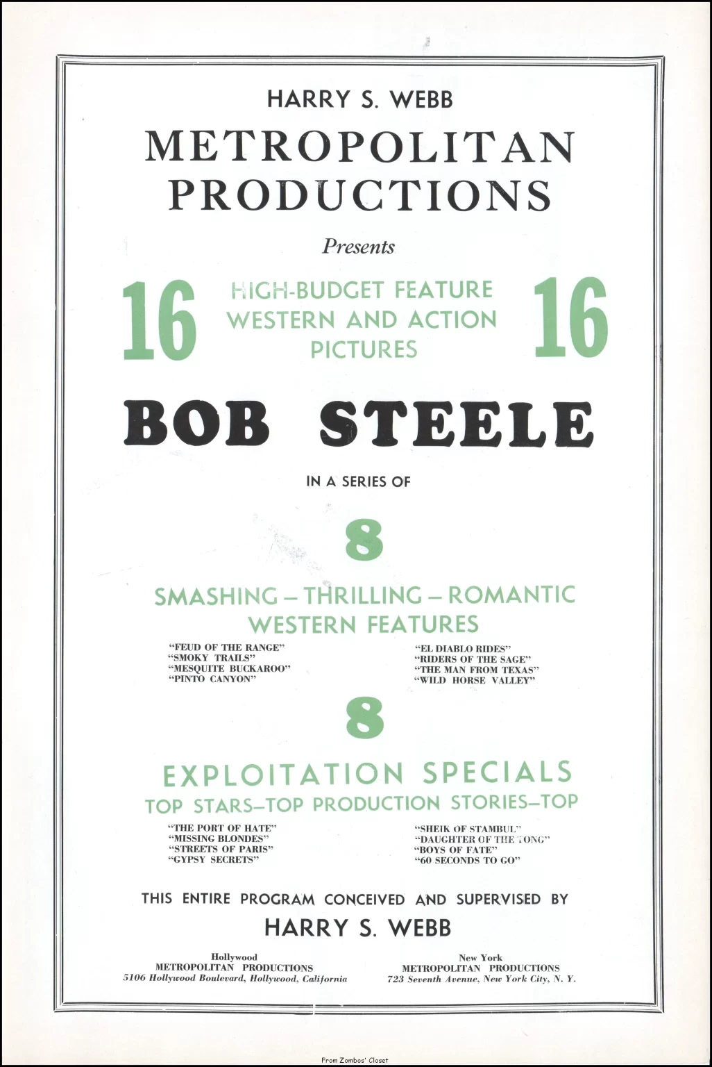 Bob Steele in Riders of the Sage 1939 pressbook Bob Steele in Riders of the Sage 1939 pressbook