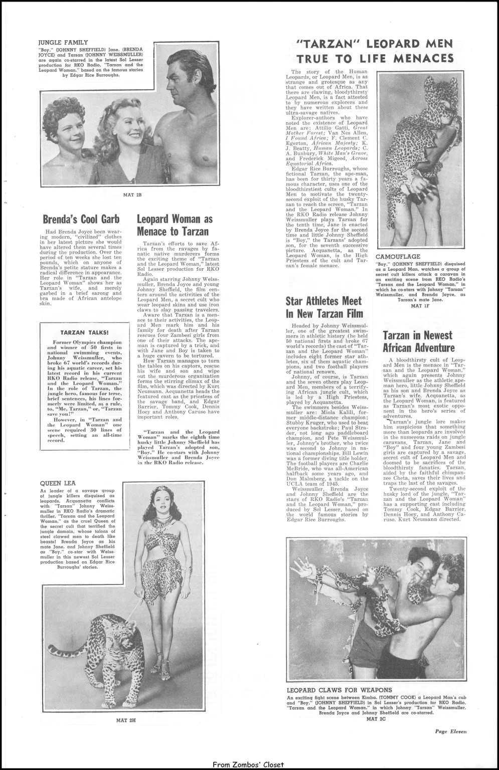 Tarzan and the Leopard Woman 1946 pressbook Tarzan and the Leopard Woman 1946 pressbook