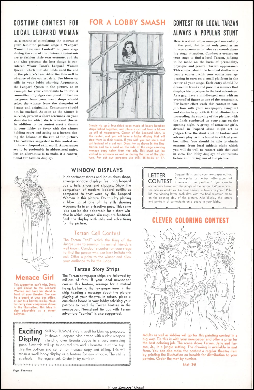 Tarzan and the Leopard Woman 1946 pressbook Tarzan and the Leopard Woman 1946 pressbook