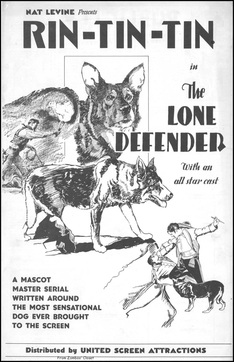 rin tin tin the lone defender Pressbook