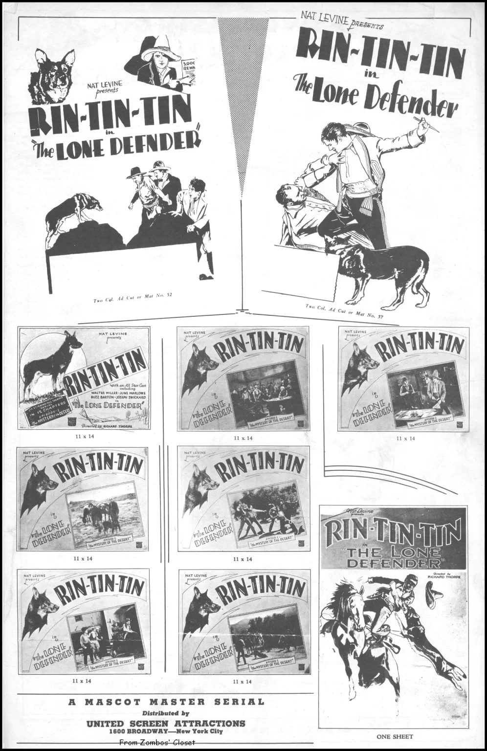 rin tin tin the lone defender Pressbook
