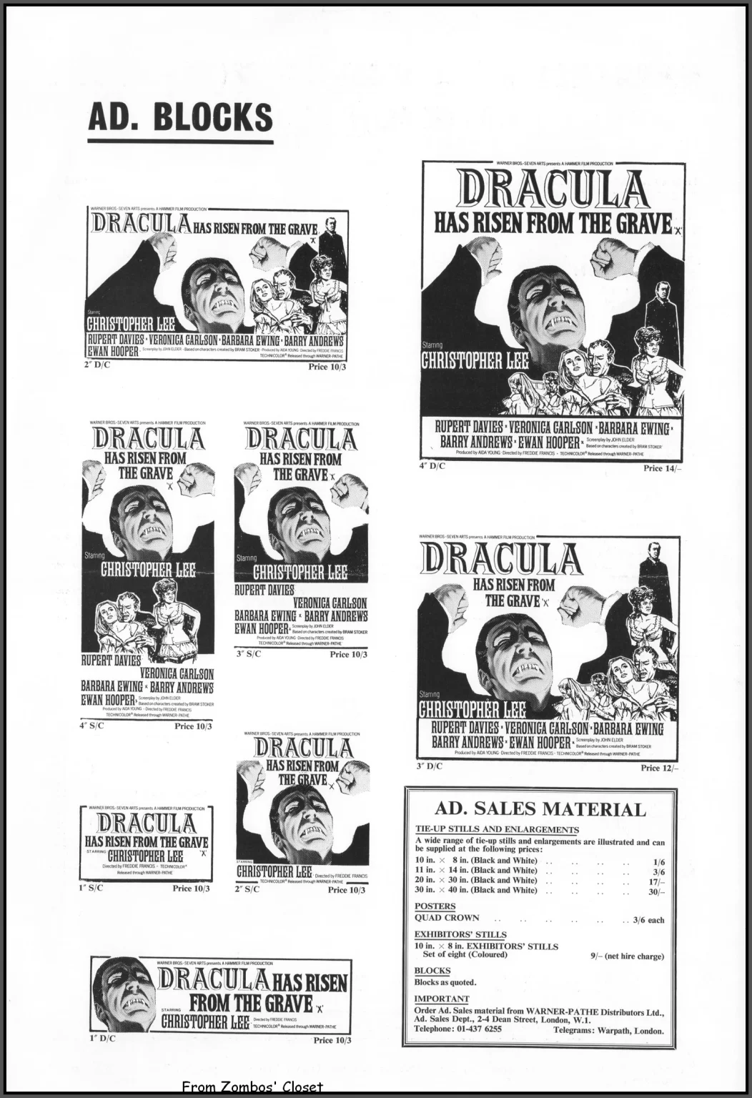 Dracula has risen from the grave UK pressbook. Dracula has risen from the grave UK pressbook.