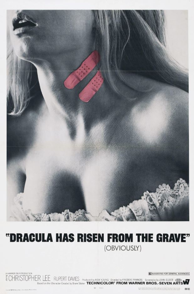 Dracula Has Risen From the Grave bandaid poster Dracula Has Risen From the Grave bandaid poster