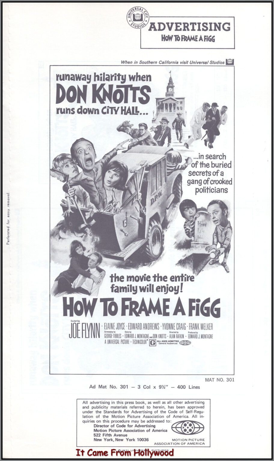 How to Frame a Figg 1971 movie pressbook