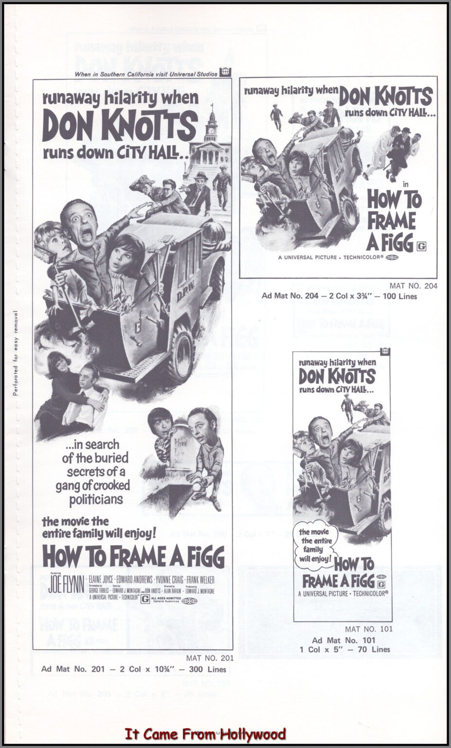 How to Frame a Figg 1971 movie pressbook