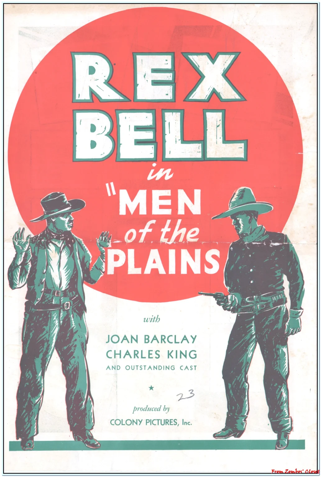 Rex Bell Men of the Plains Pressbook Rex Bell Men of the Plains Pressbook