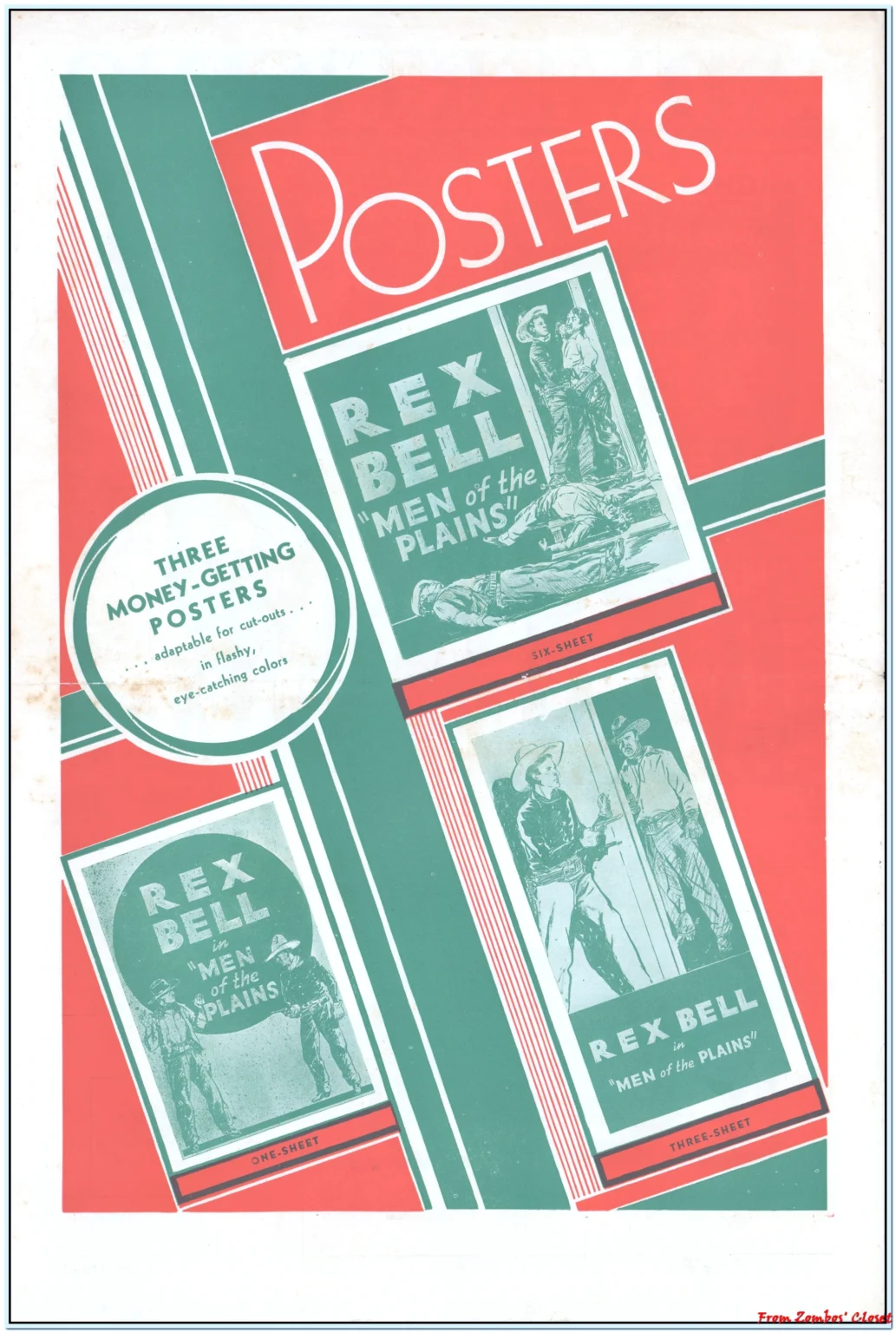 Rex Bell Men of the Plains Pressbook Rex Bell Men of the Plains Pressbook